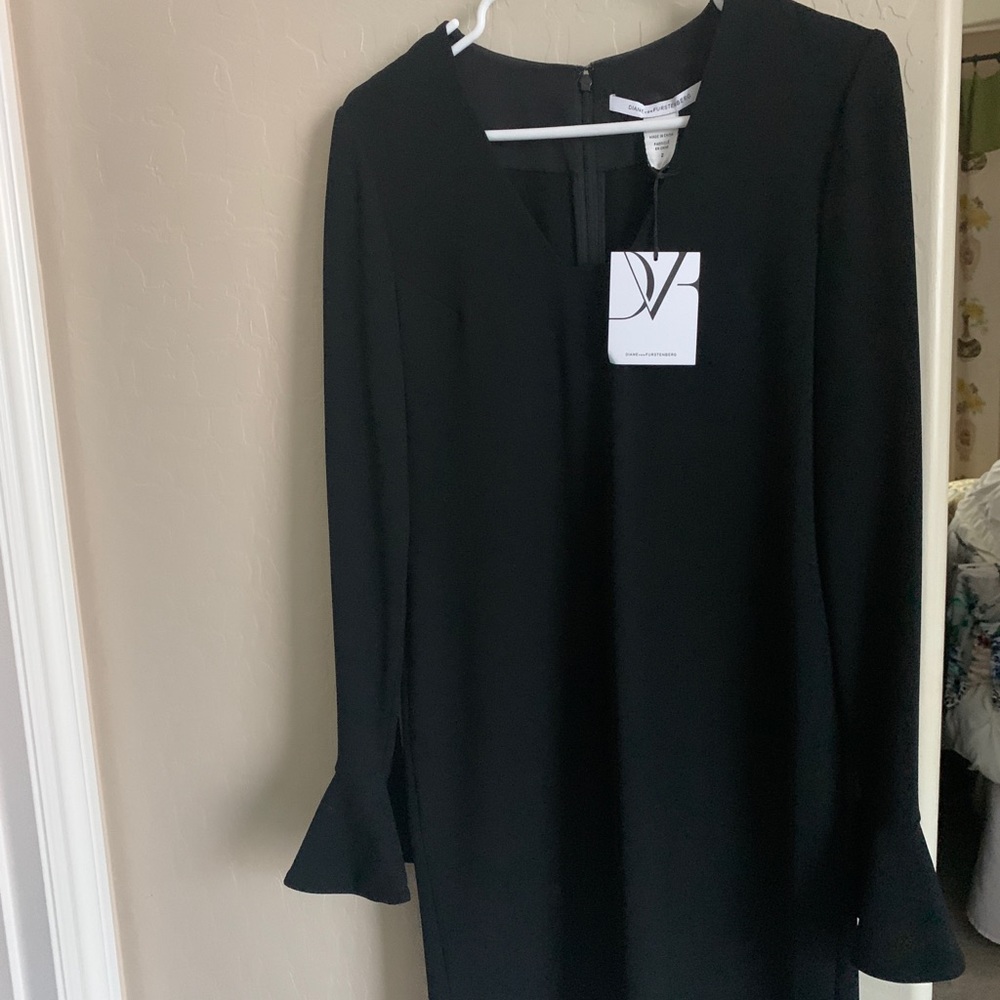 Diane von Furstenberg black dress